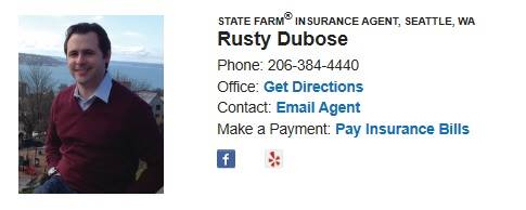 Seattle State Farm Rusty Dubose
